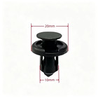    100pcs    bumper Clips 10mm Hood Fender Push Rivets Retainer Fasteners For Honda