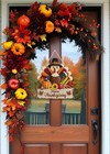 Happy Thanksgiving Door Sign Fall Turkey Wreath For Door Decor autumn Turkey