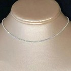 3mm Round Cut Lab Created Diamond Women s Tennis Necklace 14k White Gold Plated