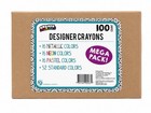 Create Your Own Designer Crayons 100 Count Premium Colors Mega Pack Art Set