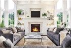 8x6 5ft Living Room Backdrop Xmas Fireplace Meeting Home Office Backdrop For Vid