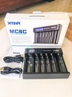 Xtar Charger 6 Slot Lcd Display Smart Lithium Battery Charger Usb-c   Dc Input