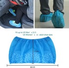 100pcs Count Disposable Shoe Covers Non-woven Non Slip Durable