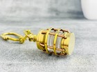 Solid Brass Keychain     Heavy Duty Vintage Key Ring  Durable Antique Style Everyd