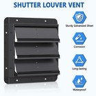 Shutter Louver Vent 10 12 14 16 Galvanized Sheet Spraying Automatic No Fan Blade