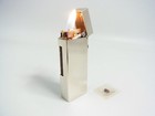 Working Dunhill Rollagas Lighter D Mark Silver Plated With Flint  b95