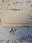 20 Western Union Telegram Telefax Message Blank Forms From 1955