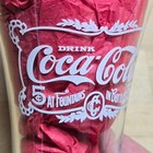 Coca-cola 16oz Glass   White Soda Fountain Ad  5 Cents At Fountains   In Bottles