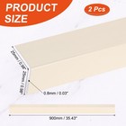 2pcs Aluminum Corner Guards  35  X 1  Metal Corner Protectors  Milky White