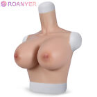 Roanyer Silicone G H Cup Breast Forms For Drag Queen Fake Boob Breastplate