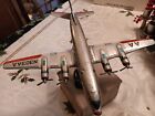 Vintage Tin Toy Friction Trigger American Airlines N303aa Dc7c Japan