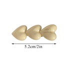 Women Red Pure Black Hair Clip Peach Heart Hairpin Hair Clip Fashion Headwear