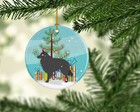 Groenendael Belgian Shepherd Christmas Ceramic Ornament Bb8463co1