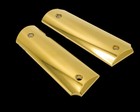 24k Gold Plated 1911 Grips Full Size  Real Gold Plated  Ambi Cut