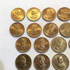 1992 Vtg Shell Oil Gas Brass Presidential Collectible 1  Coin Tokens Lot Of 34