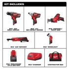 Milwaukee M12 12v Lithium-ion Cordless Combo Kit  5-tool  With Two 1 5 Ah And