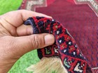 Afghan Handmade Wool Islamic Prayer Rug Red Tribal Oriental Afghan Mihrab Carpet