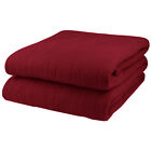 Pure Warmth Polar Fleece Electric Heated Warming Blanket