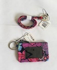 Vera Bradley Zip Id Case And Lanyard In Floral Fiesta   nwt 
