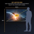 Kodak 60  Portable Projector Screen With Stand   Lightweight Carry Bag