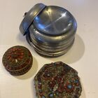 Vintage Powder Music Box Tin And Couple Others