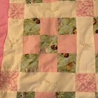 Handmade Patchwork Quilt Baby Blanket 43x55 Animal Print Safari Nursery Soft