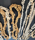 Vintage Lot Crochet Lace Trims Clover Irish Tatting Looped