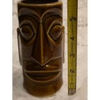 Vintage Otagiri Japan Brown Ceramic Tiki Mug Moai Hawaiian Inn Daytona Beach Cup