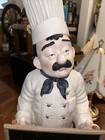 Large Chef With A Chalkboard Over 2 Feet Tall And 12    Wide Gr8 For Daily Special