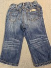 Baby Gap Toddler Girls Jeans 12-18 Months Purple Patchwork Print Retro Boho