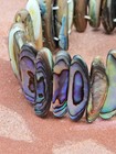 Bracelet 28 Pieces Of Abalone Shell Flexible Band