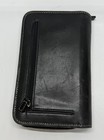 Vintage Coach Black Leather Leatherware Daily Planner Organizer wallet