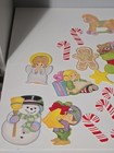 24 Lot Vintage Eureka Christmas Die Cut Cutout Decorations
