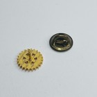 Vintage Rotary International Pin Yellow Gold Tone Blue Lapel Pin