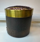 Vintage Small Hand-turned Wood Wooden Round Trinket Box Lid - Artist Signed Dd1