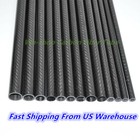  us Warehouse  3k Roll Wrapped Carbon Fiber Tube Od 10-24 33 36 38mm X 500mm