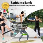 Resistance Bands Set 5 Levels Workout Exercise Bands Multicolor Fitness For Yoga