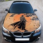 Samurai Car Hood Wrap Decal Vinyl Sticker Full Color Graphic Fit Any Car S