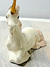 Vintage Ceramic Iridescent Unicorn Figurine Magic Rainbow Horse Pony