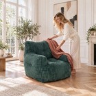 Bean Bag Chair With Filler  Comfy Cozy Beanbag Sofa With Memory Foam For Dorm