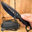 8 5  Fixed Blade Tactical Hunting Knife With Paddle Abs Belt Loop Holster Sheath