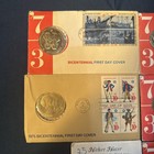 Lot Of 6 Bicentennial First Day Cover Stamps With Medals 1973  1974-75
