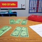 One Dollar Play Bills  100 Count  Real-size Fake Money For Learning   Counting