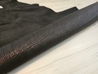 5-6oz Black Veg Tan Vaquero Leather Hide Panel sheet 12x12 Full Grain Shoulder