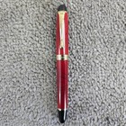 Executive Vibe Stonegraph Sparkling Red Fountain Pen Medium Nib Tested Works