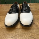 Footjoy Icon Handcrafted Black white Golf Shoes  Men s 15 C