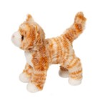 Hally 8  Orange Tabby Cat Douglas Striped Stuffed Animal Plush Cuddle Toy Kitty
