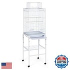 Prevue Pet Products Sp445w Bird Cage Stand With Shelf  White