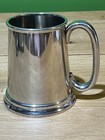 Vtg 16oz Pewter Tankard  mug  Stamped    plummer Ltd New York     Made In England   