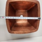Hammered Copper Bar Sink  With 1- 1 2  Drain Hole